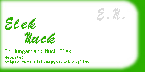 elek muck business card